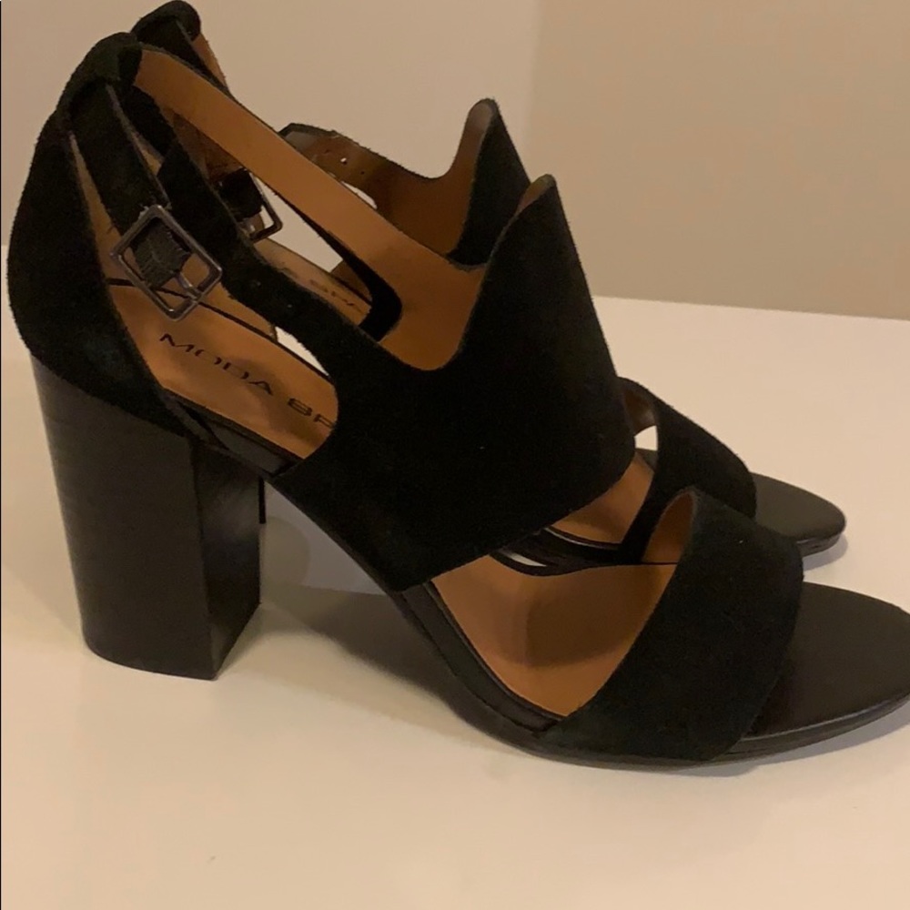 Mods Spana Black Sandal Heels